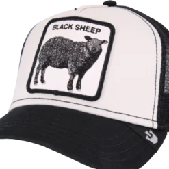 Goorin Bros - Black Sheep - Hvid/sorttrucker-kasket
