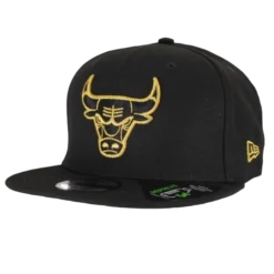 New Era - 9Fifty Chicago Bulls - Sort Guld snapback-kasket