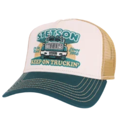 Stetson - Trucker Cap Keep On Trucking - Grøn trucker kasket
