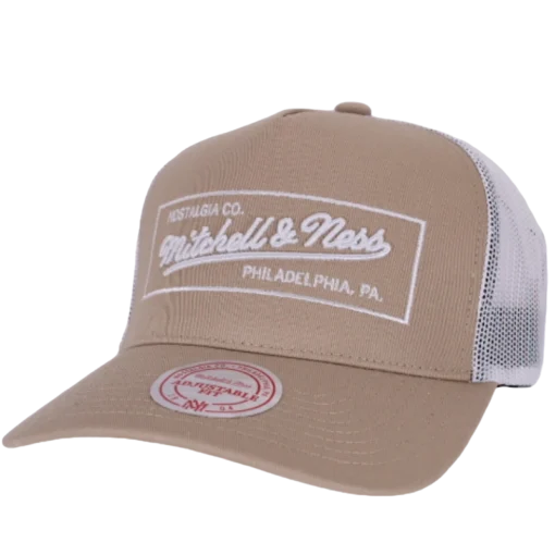 Mitchell & Ness - XL Box Logo - Hvid Trucker kasket