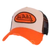 Von Dutch – Oval Patch – Beige Orange trucker kasket