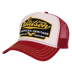 Stetson - Trucker Cap American Heritage - Rød Trucker kasket