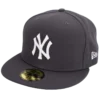 New Era – New York Yankees – mørkegrå 59fifty Fitted kasket
