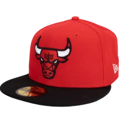 New Era - 59Fifty Chicago Bulls - Rød/Sort Fitted kasket