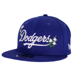 New Era - LA Dodgers Flower Wordmark - Blå 9Fifty kasket
