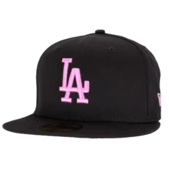 New Era – LA Dodgers League Essential – Lyserød Outline 59fifty Fitted kasket