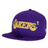 New Era - LA Lakers Flower Wordmark - Lilla 9Fifty kasket