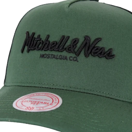 Mitchell & Ness - Pinscript - Grøn trucker kasket