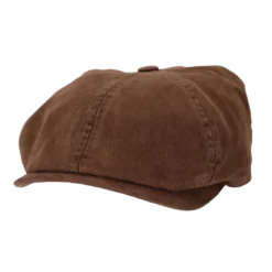 Stetson - 6-Panel Cap Soft Cotton- Brun Flat cap